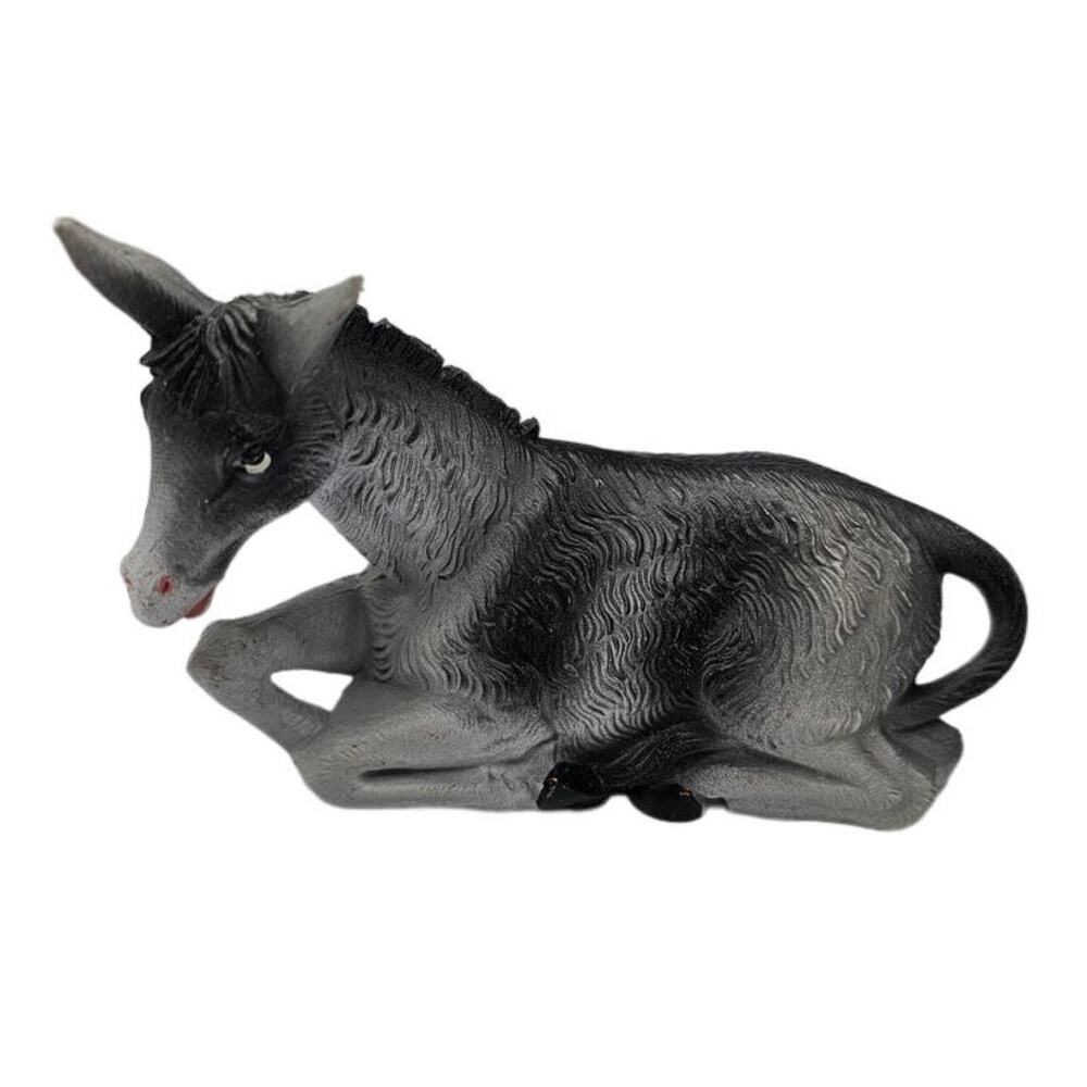Vintage 1960s Resin Christmas Nativity Figure Donkey Animal Fontanini